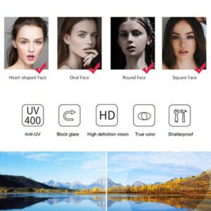 1 pièce Lunettes noires rétro style riz pour femmes. Lunettes de mode casual pour la lecture quotidienne, les déplacements professionnels, les tenues de plage, les accessoires vintage Y2K, les tenues casual chic et les cadeaux
