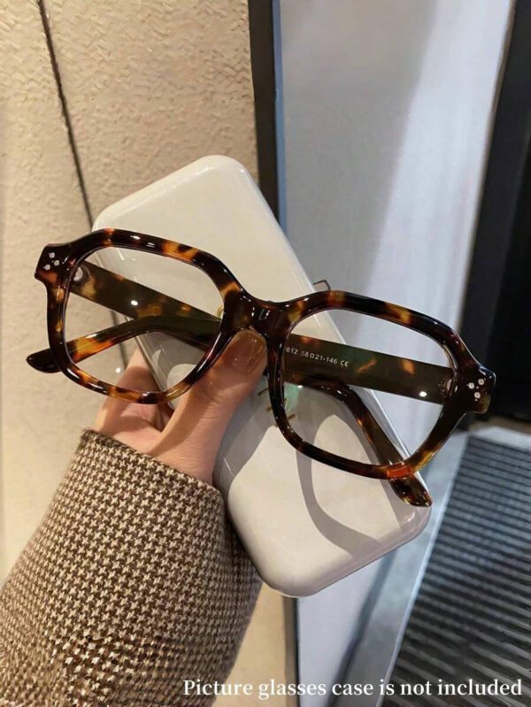 1 pièce Lunettes noires rétro style riz pour femmes. Lunettes de mode casual pour la lecture quotidienne, les déplacements professionnels, les tenues de plage, les accessoires vintage Y2K, les tenues casual chic et les cadeaux – Image 14