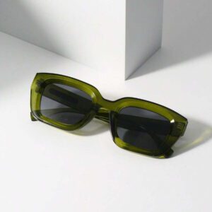 Lunettes de mode carrées de style bohème rétro, décontractées, accessoires de plage pour femmes, pour les vacances d'été à la plage, les sorties, les voyages. Décoration des branches, style décontracté, monture rectangulaire