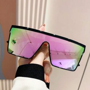 Lunettes de soleil unisexes à monture carrée surdimensionnée en plastique imprimé léopard, style bohème, lunettes de mode, décoration classique pour l'extérieur, les voyages, la plage, la conduite, avec protection UV. Une ombre élégante et pour les sorties en famille, les vacances, l'été, la plage, les voyages.