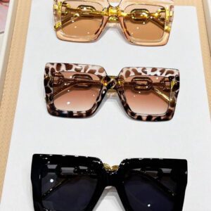 3 pièces Lunettes de sport vintage carrées mignonnes Y2K pour femmes, accessoires de mode d'été et de plage pour porter au quotidien. pour les vacances d'été à la plage, les activités en plein air et les voyages