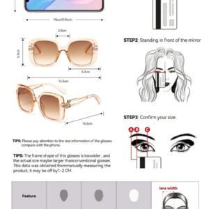 Lunettes de soleil vintage à grand cadre carré en plastique, monture de mode classique pour les sorties en extérieur, les voyages, la plage et les vacances. Protection UV élégante et à la mode pour les sorties en famille, les vacances d'été, la plage, les voyages et les loisirs en extérieur.
