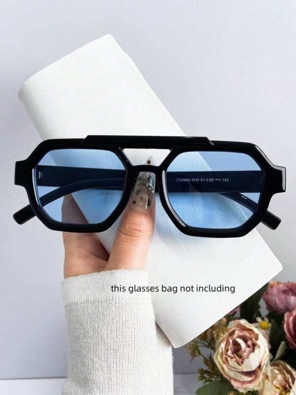 Nouvelle paire de lunettes de mode carrée haut de gamme pour femmes et hommes. Lunettes de mode avec des verres uniques rétro et océaniques. Convient pour le port quotidien, les accessoires de plage pour femmes, les pour l'été, la plage, les vacances, l'extérieur et les voyages. Monture oversize style bohème léopard écaille de tortue pour les vacances, la plage et les voyages. – Image 18