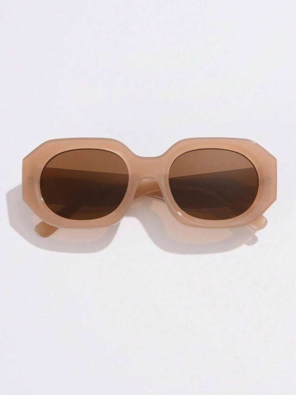 1 pièce vintage unisexes à gros cadre polygonal simples et décontractées, accessoires de mode pour femmes. Idéal pour les extérieurs, les voyages, les vacances à la plage. Basiques pour les tenues d'automne/hiver, casual business. Cadeaux pour l'été, les vacances à la plage, les sorties. – Image 7