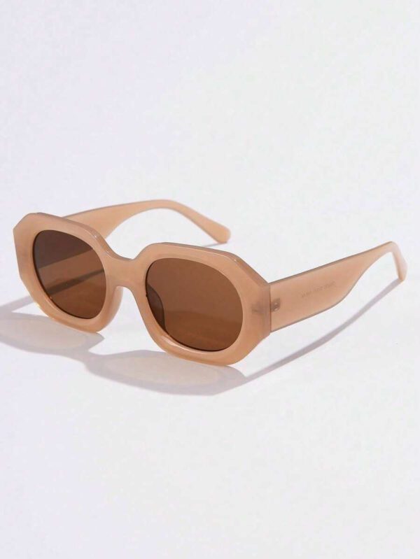 1 pièce vintage unisexes à gros cadre polygonal simples et décontractées, accessoires de mode pour femmes. Idéal pour les extérieurs, les voyages, les vacances à la plage. Basiques pour les tenues d'automne/hiver, casual business. Cadeaux pour l'été, les vacances à la plage, les sorties. – Image 8
