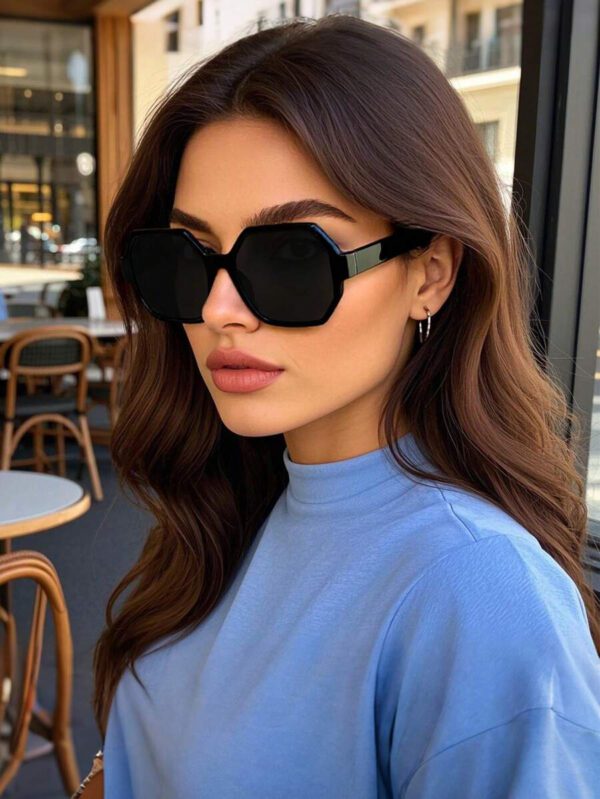 Lunettes de soleil polarisées rétro géométriques, lunettes de mode en plastique, design classique pour les sports de plein air, le cyclisme, les voyages, la plage, la conduite, la pêche, protection UV d'été à la mode, ombrage élégant pour les sorties en famille, les vacances et les voyages – Image 2