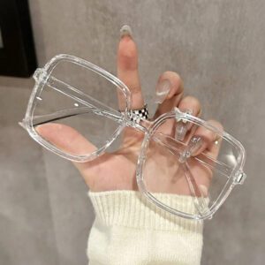 1pc/3pcs Women Classy Aesthetic Modern Simple Style Technological Casual Style Clear Glasses For Office Reading Daily Life Accessories Glasses Accessories For Women