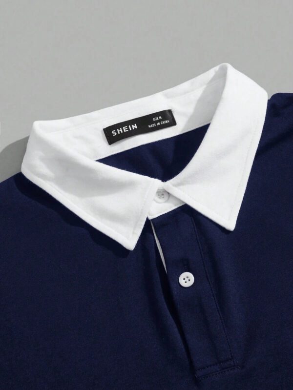 SWAVVY Homme Polo À Applique Lettre 2 en 1 – Image 8