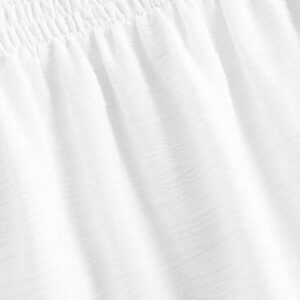 SHEIN MOD Jupe décontractée de style vacances avec cordon de serrage à la taille, en tissu maille multicouche. Jupe évasée pour femmes, convient pour les vacances d'été