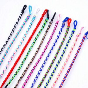 10pcs/Pack Fashionable Colorful Woven Adjustable Lucky Bracelet, Suitable For Family, Friends, Daily Wear Accessories