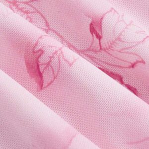 SHEIN MOD Robe d'été rose à encolure en V, avec découpe, volants à l'ourlet, fente haute et imprimé tie-dye