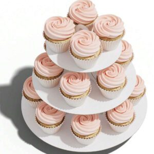 1pc Solid Color Cake Holder Stand, Birthday Babe Shower Family Holiday Party Decoration Supplies, Food Display Stand Cake Stand, Baking Cake Decor