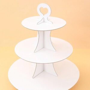 1pc Solid Color Cake Holder Stand, Birthday Babe Shower Family Holiday Party Decoration Supplies, Food Display Stand Cake Stand, Baking Cake Decor