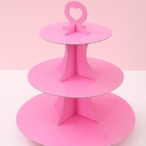 1pc Solid Color Cake Holder Stand, Birthday Babe Shower Family Holiday Party Decoration Supplies, Food Display Stand Cake Stand, Baking Cake Decor