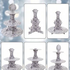 1pc Solid Color Cake Holder Stand, Birthday Babe Shower Family Holiday Party Decoration Supplies, Food Display Stand Cake Stand, Baking Cake Decor