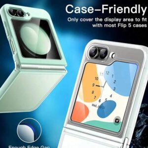 3 Pieces Three Pack Samsung Galaxy Z Flip 6 5 ZFlip6 ZFlip 5 Tempered Glass Film HD Full Coverage Screen Protector 9H Hardness Tempered Glass Film