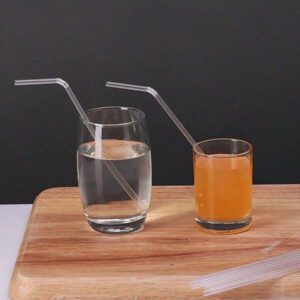100pcs Transparent Plastic Straws Drinking For Kitchenware Dining Straw Party Beverage 8.19 Inch Long/Diameter 0.2inch Rietjes