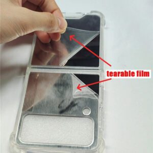 Luxury Make Up Mirror Case Compatible With Samsung Galaxy Z Flip6 Z Flip 5 4 3 Flip4 Flip3 Flip5 Z Flip 3 4 5 Shockproof Corner Hard Anti-Drop Cover Waterproof Scratch Resistant