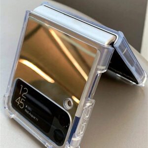 Luxury Make Up Mirror Case Compatible With Samsung Galaxy Z Flip6 Z Flip 5 4 3 Flip4 Flip3 Flip5 Z Flip 3 4 5 Shockproof Corner Hard Anti-Drop Cover Waterproof Scratch Resistant
