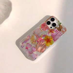 1pc Fruit Juice & Cherry Pattern Waterproof Anti-Fingerprint Anti-Scratch Transparent IMD Soft Bright Smooth Phone Case, Compatible With Apple Models Shockproof Anti-Fall