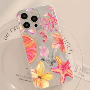 1pc Fruit Juice & Cherry Pattern Waterproof Anti-Fingerprint Anti-Scratch Transparent IMD Soft Bright Smooth Phone Case, Compatible With Apple Models Shockproof Anti-Fall