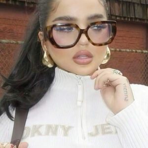 1 PC Square Plastic Frame Fashion Clear Lens Glasses, Unisex Classic Style, Suitable For Daily Life, Office Reading, TV Watching, Gaming, Mobile Phone Decoration