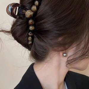 1pc Korean Elegant Ball Design Hair Clip, Minimalist Vintage Style, Suitable For Stylish Women And Girls, Daily Outfit, Photography Hair Claws Claw Clips Hair Clips Hair Jaw Clip Hair Clamps Hair Clutch Hair Catcher Clip, Casual