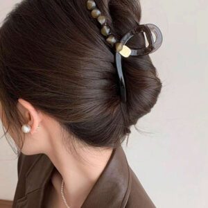 1pc Korean Elegant Ball Design Hair Clip, Minimalist Vintage Style, Suitable For Stylish Women And Girls, Daily Outfit, Photography Hair Claws Claw Clips Hair Clips Hair Jaw Clip Hair Clamps Hair Clutch Hair Catcher Clip, Casual
