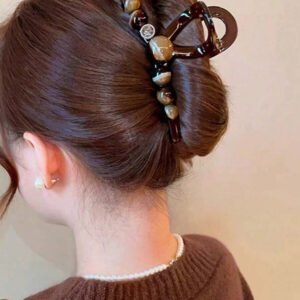 1pc Korean Elegant Ball Design Hair Clip, Minimalist Vintage Style, Suitable For Stylish Women And Girls, Daily Outfit, Photography Hair Claws Claw Clips Hair Clips Hair Jaw Clip Hair Clamps Hair Clutch Hair Catcher Clip, Casual