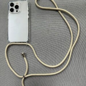 Apple Transparent Anti-Fall Crossbody Lanyard Phone Case
