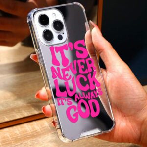 God Bless You Pattern Mirror Anti-Fall Sleeve Phone Case Compatible With IPhone Waterproof Shockproof Scratch Resistant