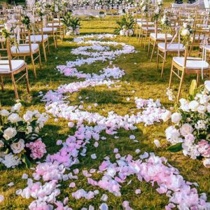 1000 pièces Pétales de rose de 15 couleurs, fleurs artificielles pour la décoration de mariage, la décoration de fête, le remplissage de boîte-cadeau, une alternative au raphia
