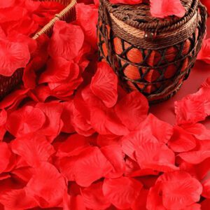 1000 pièces Pétales de rose de 15 couleurs, fleurs artificielles pour la décoration de mariage, la décoration de fête, le remplissage de boîte-cadeau, une alternative au raphia