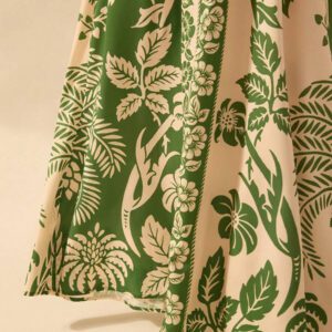 CAJUNI Robe d'été décontractée de plage pour femmes, style vacances tropicales boho, avec imprimé de fleurs et de palmiers, à fines bretelles, avec laçage