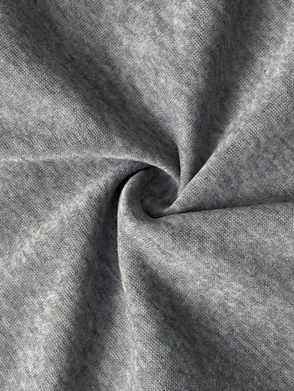 Slaydiva Pantalon décontracté gris à jambe droite taille basse -Z – Image 10
