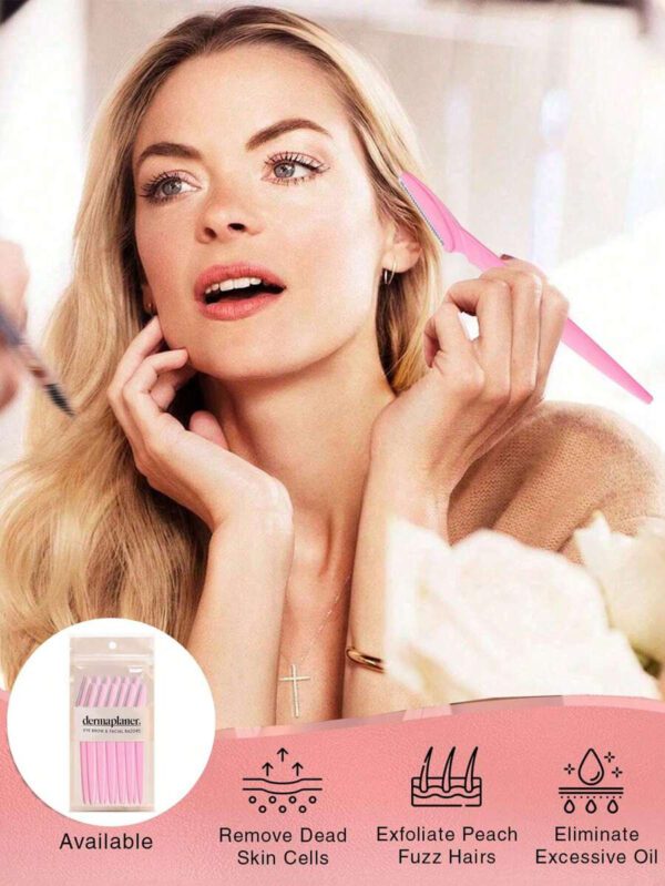 240 pièces/set Rasoir à sourcils et kit de rasage multicolore, Tondeuse à sourcils et rasoir, Outil de dermaplaning exfoliant, Tondeuse à épilation corporelle et kit de rasoir pour le visage et les sourcils avec lame à long manche et couvercle de précision. Outils de mise en forme des sourcils convenant aux femmes et aux hommes, à utiliser pour la taille et la mise en forme des sourcils. 1/3/5/12/15/30/50/100/240 pièces – Image 29