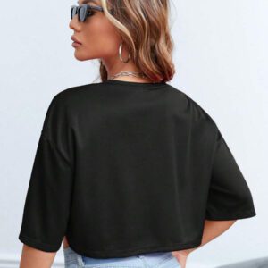SHEIN EZwear T-shirt court à lettres