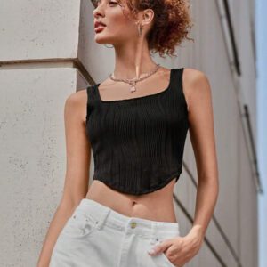 SHEIN EZwear Top sans manches unicolore