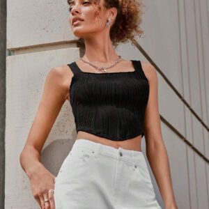SHEIN EZwear Top sans manches unicolore