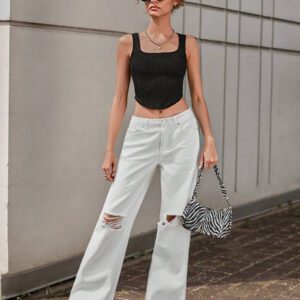 SHEIN EZwear Top sans manches unicolore