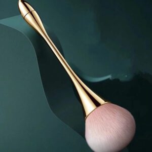 Pinceau lâche portable pour poudre de taille fine en or