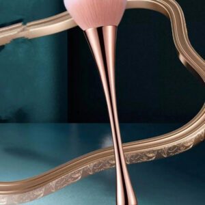 Pinceau lâche portable pour poudre de taille fine en or