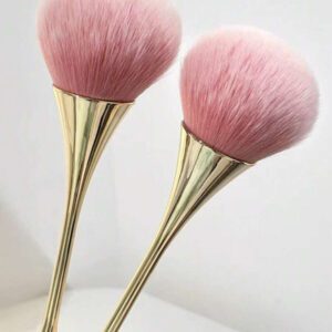 Pinceau lâche portable pour poudre de taille fine en or