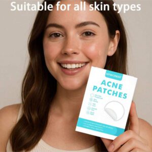 144/360/720 pièces Patchs anti-acné hydrocolloides invisibles, sans parfum et sans alcool, convenant à tous les tons de peau clairs, nettoie les boutons et les points blancs, design beige clair, traitement de l'acné du visage, contrôle de l'huile, emballage charmant
