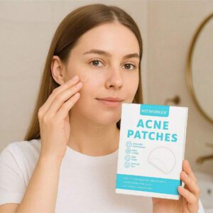 144/360/720 pièces Patchs anti-acné hydrocolloides invisibles, sans parfum et sans alcool, convenant à tous les tons de peau clairs, nettoie les boutons et les points blancs, design beige clair, traitement de l'acné du visage, contrôle de l'huile, emballage charmant