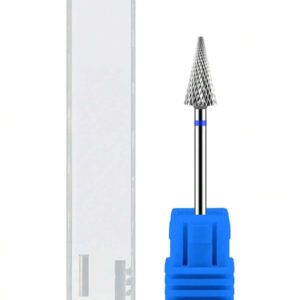 1 pièce Embout de fraise à forme conique professionnel en carbure de 3/32" pour accessoire d'outil de perceuse rotative électrique pour manucure