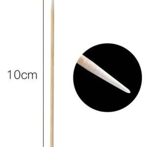 100 pièces Bâtonnets en bois pour ongles, bâtonnets de correction de manucure, outil de vernis à ongles Ultra-petit à double extrémité, 100 pièces micro-brosses sans peluches pour le retrait de la colle pour extension de cils, fournitures pour ongles, outils pour ongles, outils de nail art, rentrée scolaire, ongles, outils pour ongles pour faux ongles, outils de manucure et pédicure