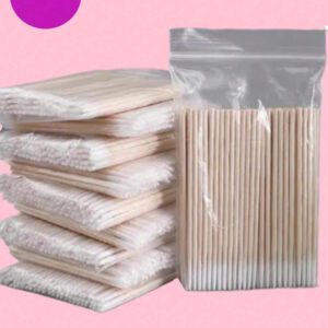 100 pièces Bâtonnets en bois pour ongles, bâtonnets de correction de manucure, outil de vernis à ongles Ultra-petit à double extrémité, 100 pièces micro-brosses sans peluches pour le retrait de la colle pour extension de cils, fournitures pour ongles, outils pour ongles, outils de nail art, rentrée scolaire, ongles, outils pour ongles pour faux ongles, outils de manucure et pédicure