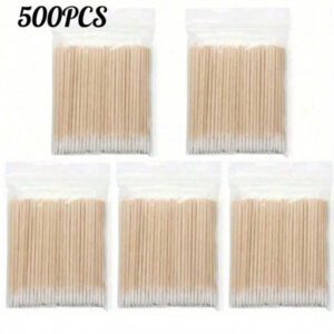 100 pièces Bâtonnets en bois pour ongles, bâtonnets de correction de manucure, outil de vernis à ongles Ultra-petit à double extrémité, 100 pièces micro-brosses sans peluches pour le retrait de la colle pour extension de cils, fournitures pour ongles, outils pour ongles, outils de nail art, rentrée scolaire, ongles, outils pour ongles pour faux ongles, outils de manucure et pédicure