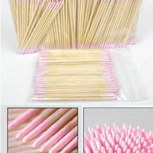 100 pièces Bâtonnets en bois pour ongles, bâtonnets de correction de manucure, outil de vernis à ongles Ultra-petit à double extrémité, 100 pièces micro-brosses sans peluches pour le retrait de la colle pour extension de cils, fournitures pour ongles, outils pour ongles, outils de nail art, rentrée scolaire, ongles, outils pour ongles pour faux ongles, outils de manucure et pédicure